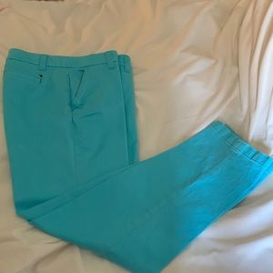 Tommy Hilfiger turquoise chinos